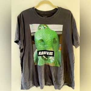 Disney Pixar Toy Story Rawwrrr Rex the Dinosaur Lifelike Adult Tee Size 2x